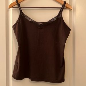 Ann Taylor Large Brown Camisole Style Tank Top